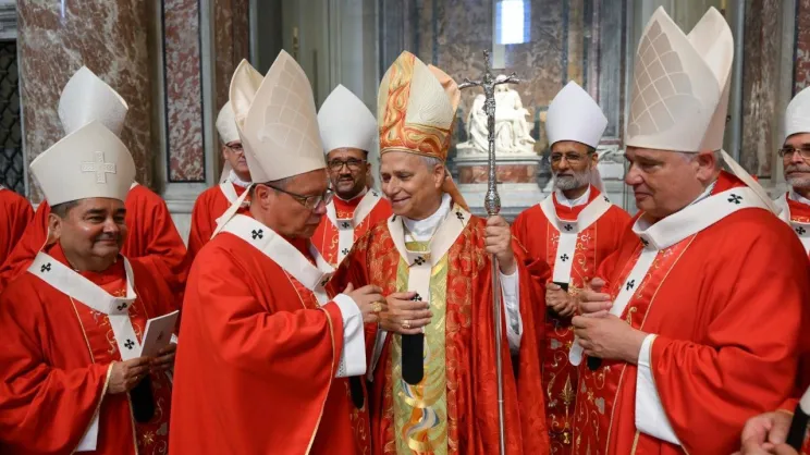 Kard. Grzegorz Ryś otrzymał paliusz od papieża Leona XIV (Watykan, 29.06.2026)