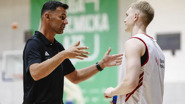 Trening reprezentacji mężczyzn w koszykówce