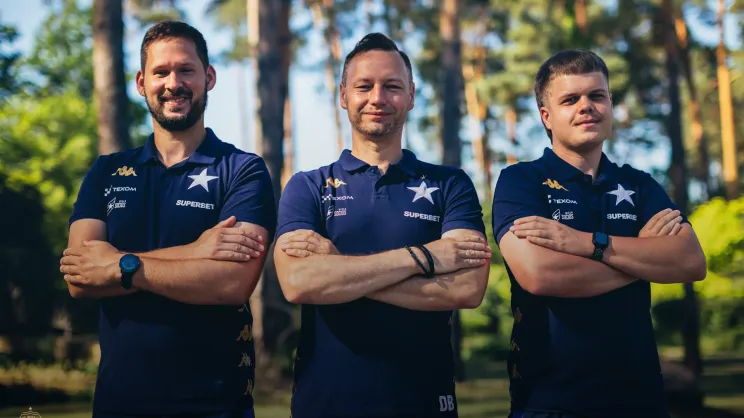 Od lewej: Ryszard Polak, Daniej Bigaj, Jakub Bujas