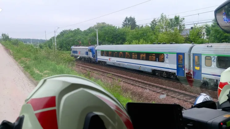 Miejsce śmiertelnego potrącenie przez pociąg