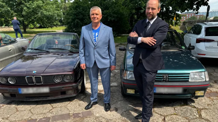 Piotr Kubiczek (l) i Jan Hoffman