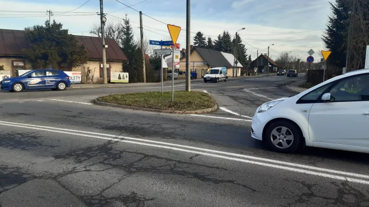 Ul. Braci Saków przed budową ronda