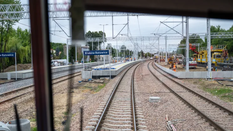 Prace na stacji kolejowej Kraków Batowice