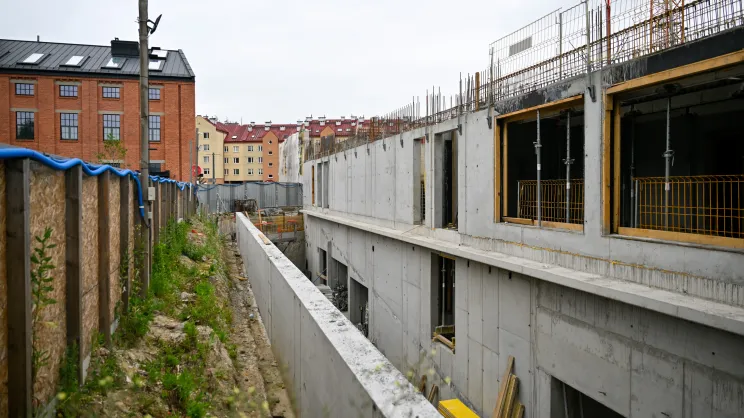 Budowa w sąsiedztwie ul. Ogrodniczej