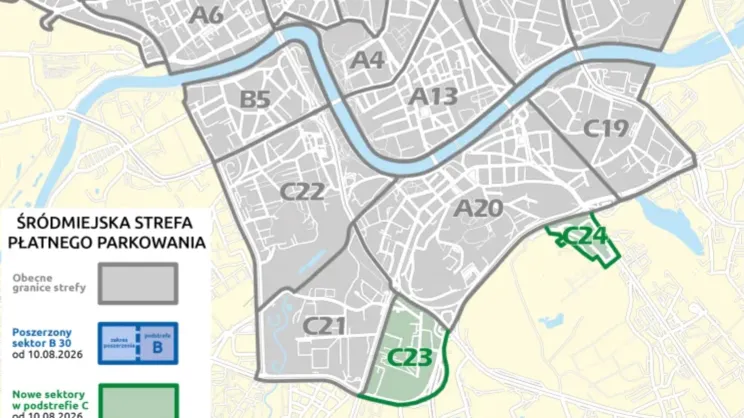 Zmiany w strefie płatnego parkowania w Podgórzu