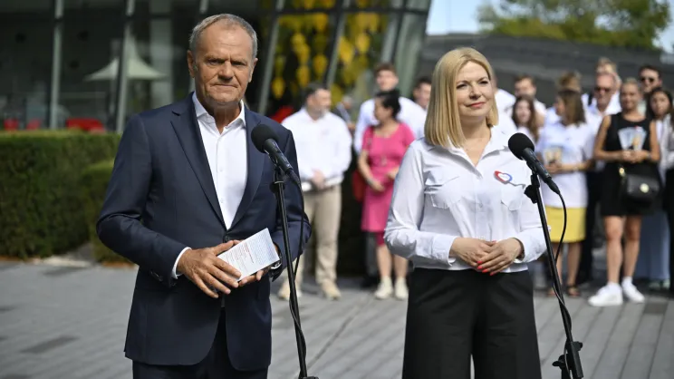 Donald Tusk i Monika Piątkowska w Krakowie