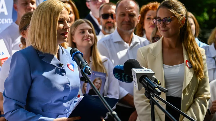 Prezentacja programu wyborczego przez Monikę Piątkowską