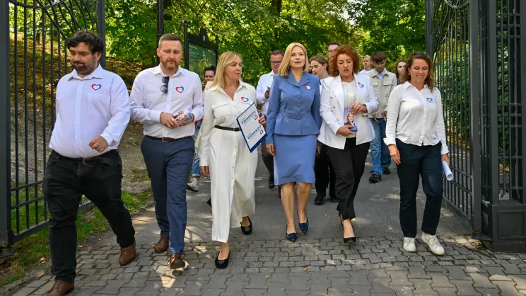 Prezentacja programu wyborczego przez Monikę Piątkowską