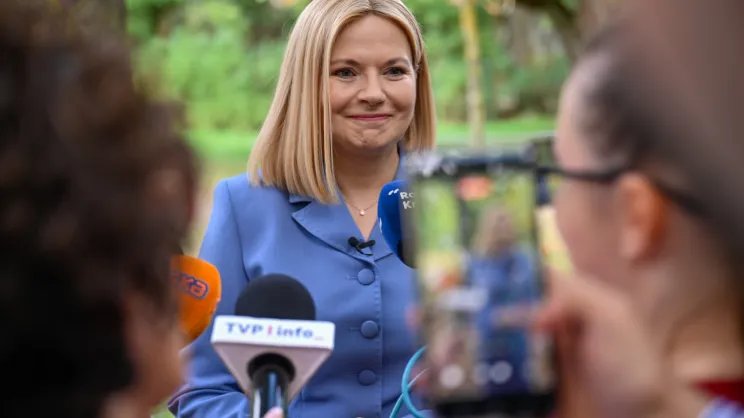 Prezentacja programu wyborczego przez Monikę Piątkowską