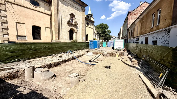Z powodu prac archeologicznych wstrzymano remont na ulicy Garbarskiej