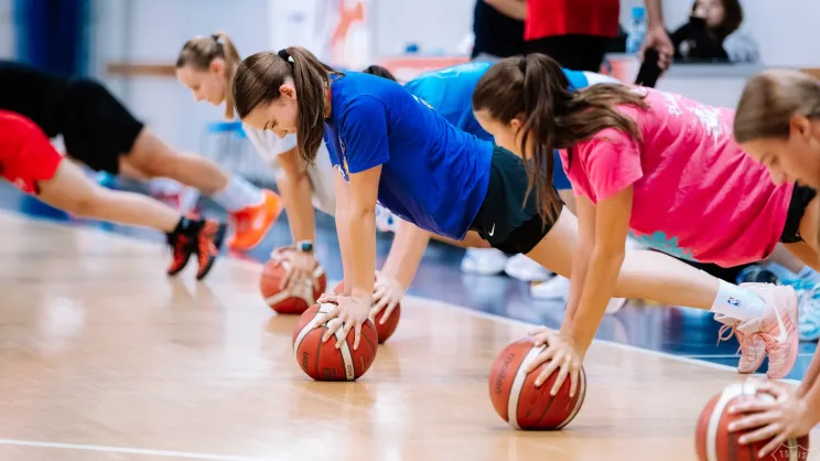 Trening koszykarek Wisły Kraków