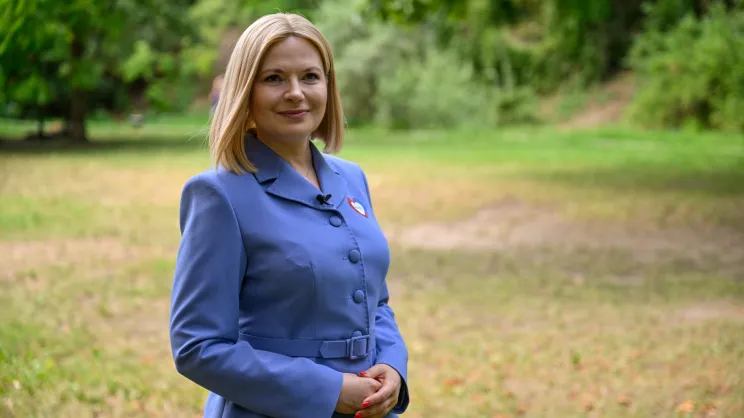 Prezentacja programu wyborczego przez Monikę Piątkowską