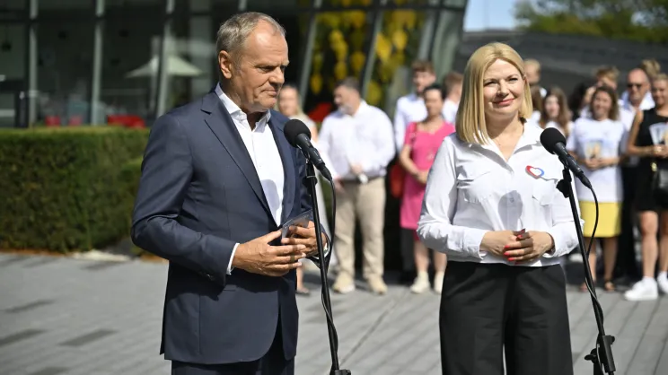 Donald Tusk i Monika Piątkowska w Krakowie