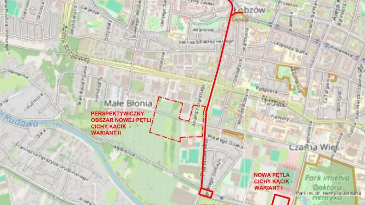 Trasa linii tramwajowej wzdłuż ul. Piastowskiej