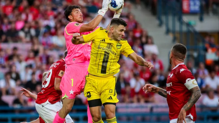 Efthymios Koulouris w walce z Marcelem Łubikiem
