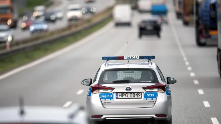 Radiowóz na A4