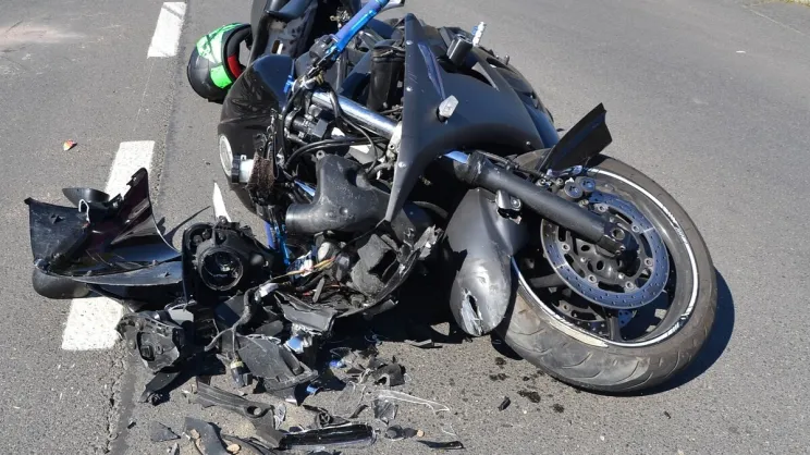 Wypadek motocyklisty