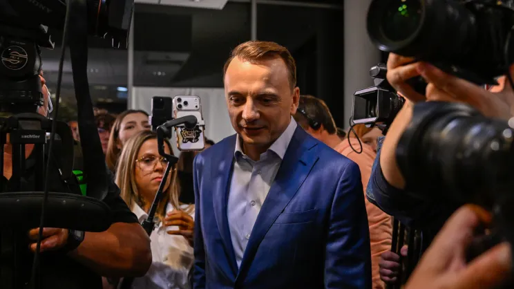 Wieczór wyborczy w sztabie Łukasz Gibały