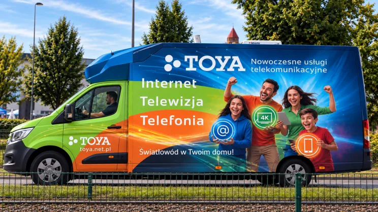 Samochód TOYA na ulicach Krakowa – operator rozwija w mieście własną sieć i lokalną infrastrukturę.