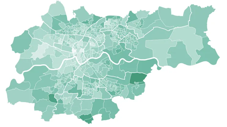 Mapa poparcia dla Łukasza Gibały