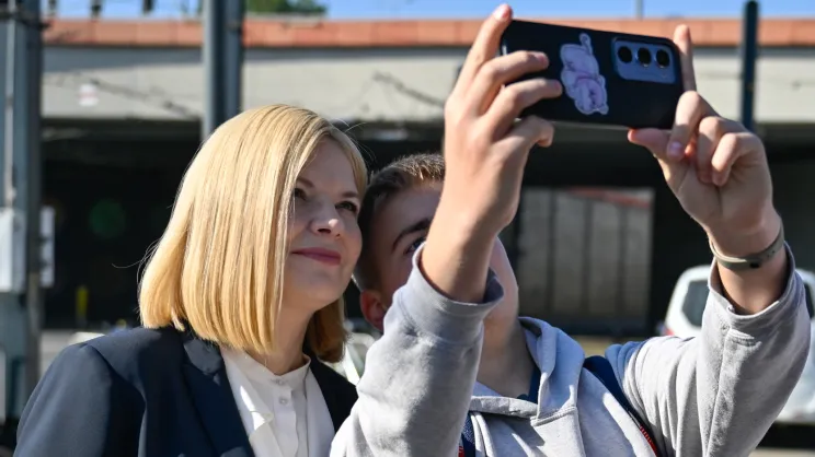 Konferencja kandydatki Koalicji Obywatelskiej po pierwszej turze wyborów na Prezydenta Miasta