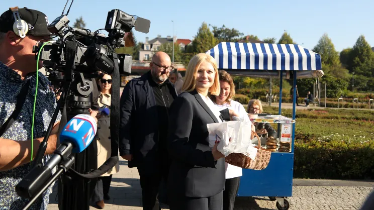 Konferencja prasowa Moniki Piątkowskiej