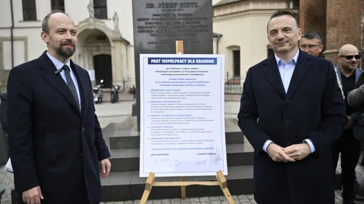 Jan Hoffman przekazuje swoje poparcie Łukaszowi Gibale
