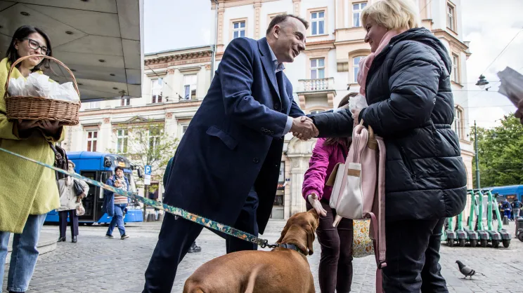 Łukasz Gibała w 2024 roku tuż po wyborach samorządowych
