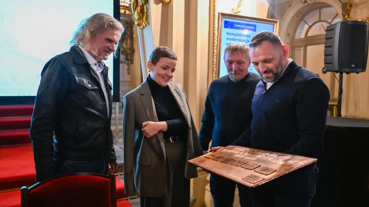 Prezentacja wyremontowanego dach Teatru Słowackiego
