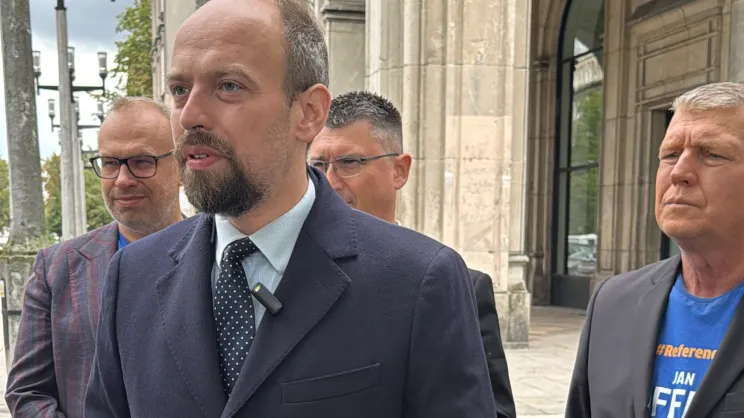 Jan Hoffman na Placu Centralnym