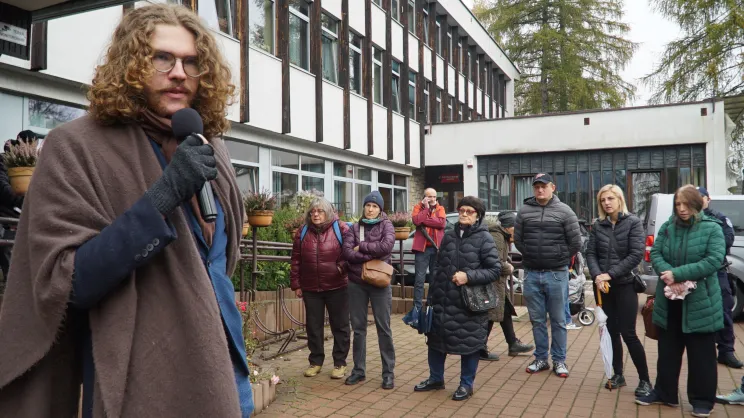 Protest w Zakopanem.