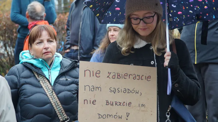 Protest w Zakopanem.