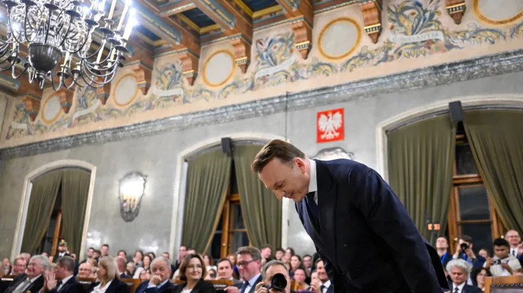Zaprzysiężenie Łukasza Gibały na nowego prezydenta Krakowa
