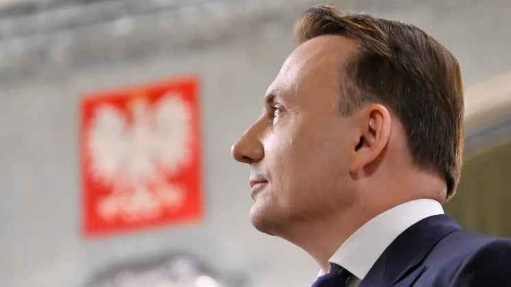 Łukasz Gibała w trakcie sesji Rady Miasta Krakowa