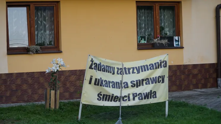 Dom rodzinny zmarłego Pawła z Białego Dunajca.