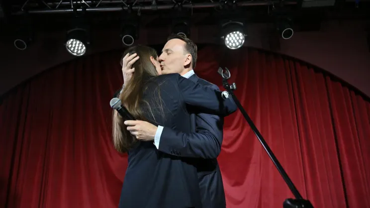 Łukasz Gibała i Adrianna Siudy