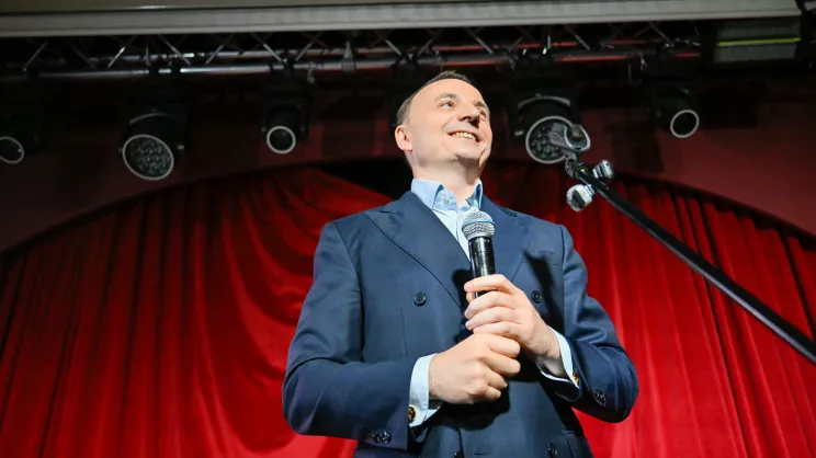 Sztab wyborczy Łukasza Gibały podczas II tury wyborów na Prezydenta Miasta