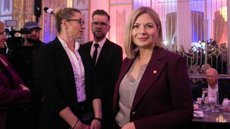 Monika Piątkowska w sztabie wyborczym
