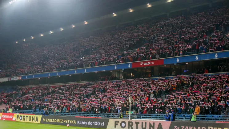 Kibice Wisły na stadionie