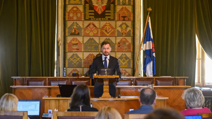 Aleksander Miszalski, sesja Rady Miasta Krakowa