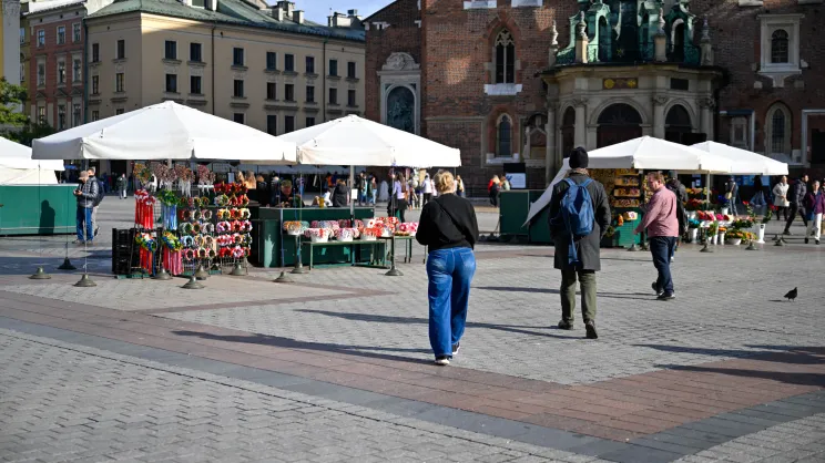 Kwiaciarki na rynku głównym