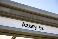 Widok na pętlę autobusową "Azory"