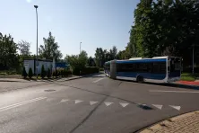 Widok na pętlę autobusową "Złocień"