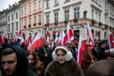 Rynek Główny w Święto Niepodległości 