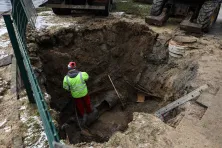 Awaria wodociągowa na Placu Centralnym