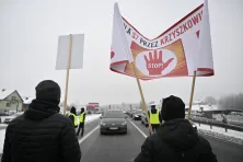 Protest przeciwko S7, Głogoczów, zdjęcie archiwalne