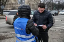Zbiórka podpisów pod referendum pod stadionem Cracovii