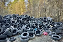 Składowisko opon pod Krzeszowicami