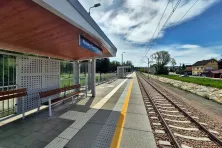 Nowy peron przystanku Nowy Sącz Miasto