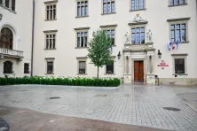 Skwer przed krakowskim magistratem